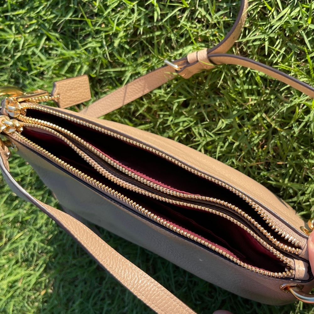 Gently used Coach bag. Tan. - Picture 3 of 14
